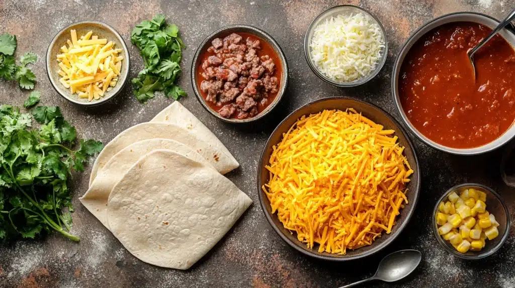 Fresh ingredients for a Boulders enchilada recipe.