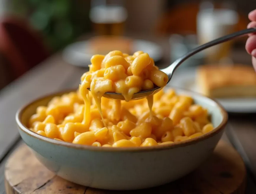 A yummy serving of gluten-free mac and cheese